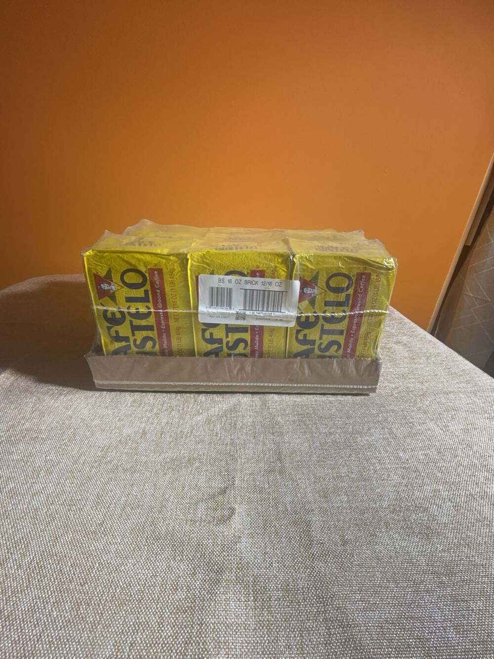 Cafe Bustelo Espresso Dark Roast Ground Coffee 12 Pack 16 Oz Brick